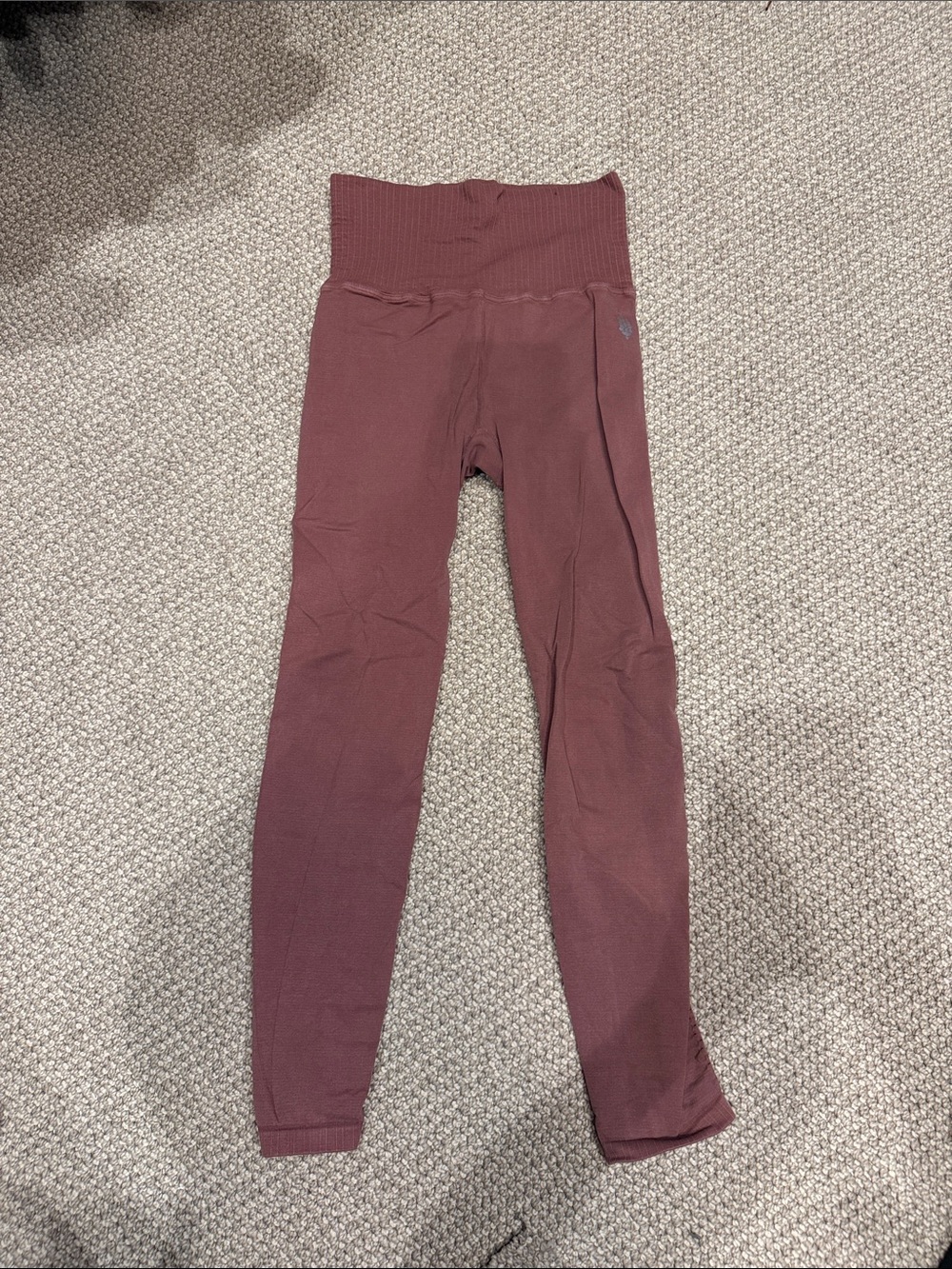 FP Movement by Free People High-Waist Seamless Leggings - Berry Mauve